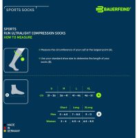 Bauerfeind Run Ultralight Compression Socks, men, navy, 44-46, M