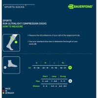 Bauerfeind Run Ultralight Compression Socks, women, white, 35-37, L