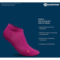 Bauerfeind Run Ultralight Low Cut Socks, men, black, 38-40