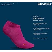 Bauerfeind Run Ultralight Low Cut Socks, women, black, 41-43