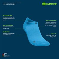 Bauerfeind Run Ultralight Low Cut Socks, women, black, 41-43