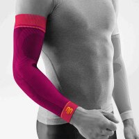 Bauerfeind Sports compression sleeves arm, S short, Pink