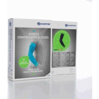 Bauerfeind Sports compression sleeves arm, L Xlong, Weiß