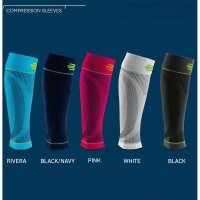 Bauerfeind Sports compression sleeves lower leg, S long, Schwarz