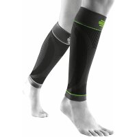 Bauerfeind Sports compression sleeves lower leg, L short, Schwarz