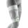 Bauerfeind Sports compression sleeves upper leg, Haftband Noppe, L long, Weiß
