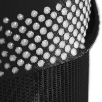 Bauerfeind Sports compression sleeves upper leg, Haftband Noppe, L short, Schwarz