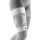Bauerfeind Sports compression sleeves upper leg, Haftband Noppe, L short, Weiß