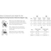 Bauerfeind Sports compression sleeves upper leg, Haftband Noppe, S Xlong, Schwarz