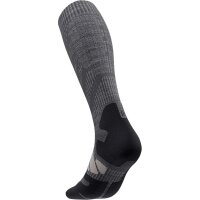 Bauerfeind Outdoor Merino Compression Socks, Men, Lava Grey, 42-45, Wadenumfang S
