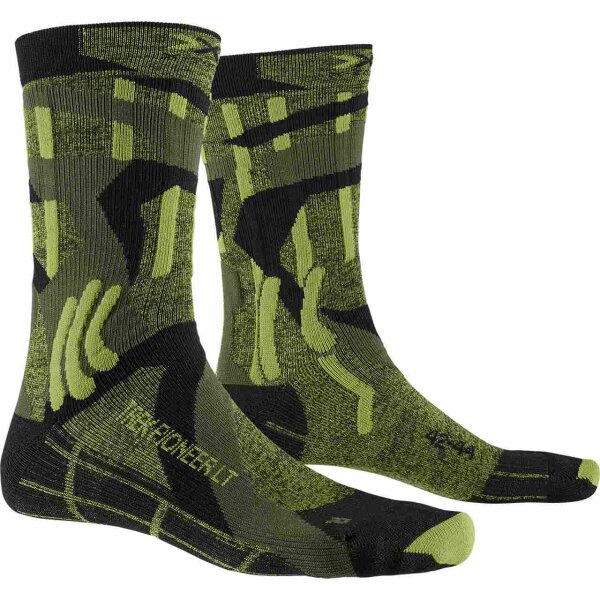 X-SOCKS® TREK PIONEER LT FOREST GREEN/MODERN CAMO SIZE 39-41