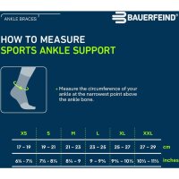 Bauerfeind Sports Ankle Support, All-Black, rechts, XL