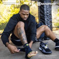 Bauerfeind Sports Ankle Support, All-Black, links, L