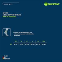 Bauerfeind Sports Ankle Support Dynamic, All-Black, L