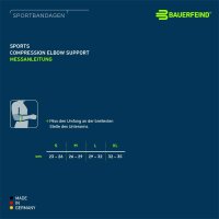 Bauerfeind Sports Compression Elbow Support, Black, M