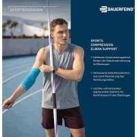 Bauerfeind Sports Compression Elbow Support, Black, XL