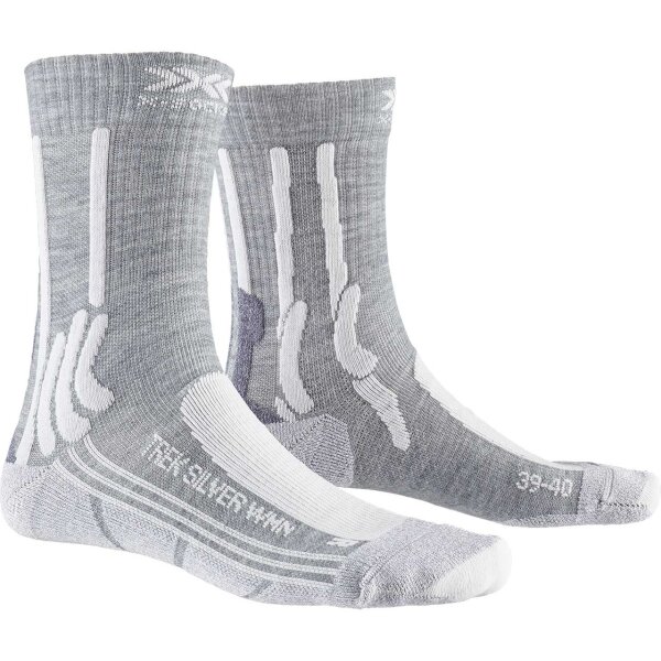 X-SOCKS® TREK SILVER WMN DOLOMITE GREY MELANGE/PEARL GREY 35-36