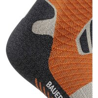 Bauerfeind Trail Run Compression Socks, Men, Gravel Chalk, 42-45, Wadenumfang M
