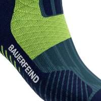 Bauerfeind Trail Run Compression Socks, Women, Midnight Teal, 35-38, Wadenumfang M