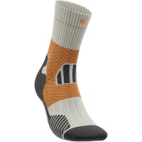 Bauerfeind Trail Run Mid Cut Socks, Men, Gravel Chalk, 42-45