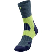Bauerfeind Trail Run Mid Cut Socks, Women, Midnight Teal, 39-42