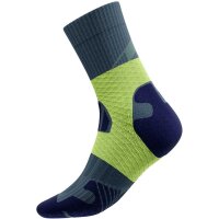 Bauerfeind Trail Run Mid Cut Socks, Women, Midnight Teal, 39-42
