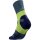 Bauerfeind Trail Run Mid Cut Socks, Women, Midnight Teal, 39-42