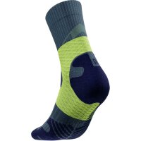 Bauerfeind Trail Run Mid Cut Socks, Women, Midnight Teal, 43-46