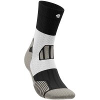 Bauerfeind Trail Run Mid Cut Socks, Men, Carbon Black, 46-49