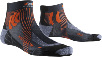 X-SOCKS® MARATHON RETINA STONE GREY MELANGE/X-ORANGE...