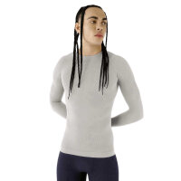 Bauerfeind Sports Compression Shirt Long Sleeve, men, Silver Grey, M