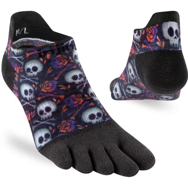 Injinji WOMENS RUN LIGHTWEIGHT NO-SHOW SPECTRUM BONES XS/S