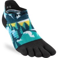 Injinji WOMENS RUN LIGHTWEIGHT NO-SHOW SPECTRUM EVERGREEN XS/S