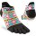 Injinji WOMENS RUN LIGHTWEIGHT NO-SHOW SPECTRUM PEPPERMINT XS/S