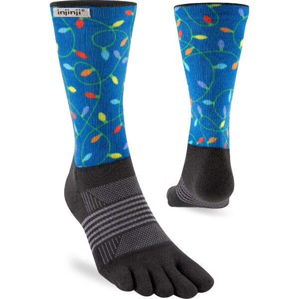 Injinji WOMENS TRAIL MIDWEIGHT CREW SPECTRUM LIGHTS M/L