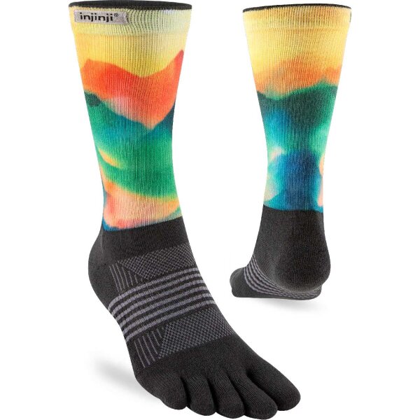 Injinji WOMENS TRAIL MIDWEIGHT CREW SPECTRUM VALLEY M/L
