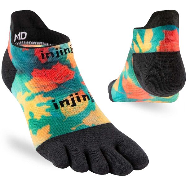 Injinji RUN LIGHTWEIGHT NO-SHOW SPECTRUM FOLIAGE M