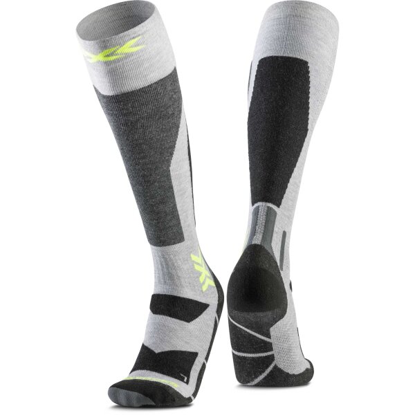 X-SOCKS® SNOWBOARD DISCOVER OTC RHINO GREY/CANARY SIZE 39-41