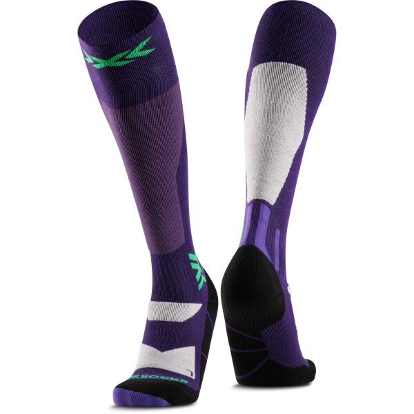 X-SOCKS® SNOWBOARD DISCOVER OTC DEEP PURPLE/LIGHT SAND SIZE 39-41