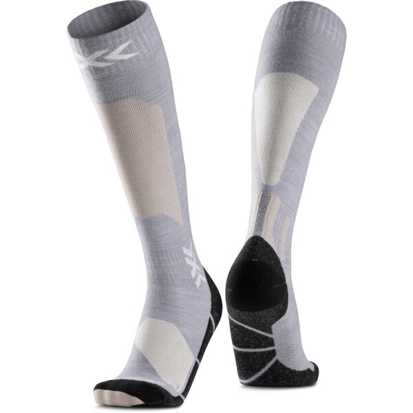 X-SOCKS® SKI DISCOVER MERINO OTC SEAL GREY/LIGHT SAND SIZE 45-47
