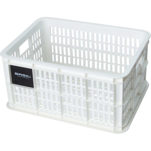 Basil Cesta Crate S 17.5L PLASTICO Accesorios Bici, Sport, Blanco (Blanco), Talla Única