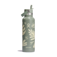 Hydro Flask 21 OZ STANDARD FLEX STRAW CAP BOTANICAL BLISS...