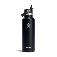 Hydro Flask 21 OZ STANDARD FLEX STRAW CAP BLACK
