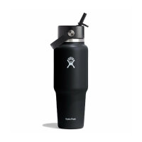 Hydro Flask 32 OZ WIDE FLEX STRAW TRAVEL BOTTLE BLACK