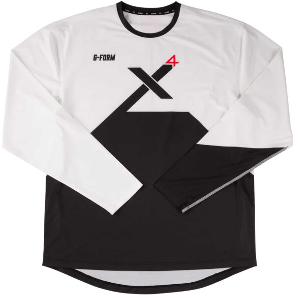 G-FORM LANGARMSHIRT PRO-X 4 WHITE/BLACK GR. S
