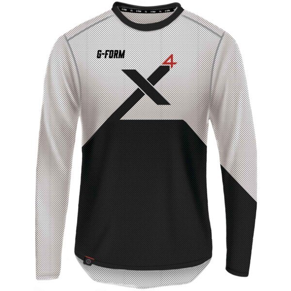 G-FORM LANGARMSHIRT PRO-X 4 WHITE/BLACK GR. L