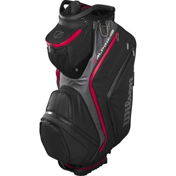 Wilson Alpine Dry Cart Bag - Black/grey/red
