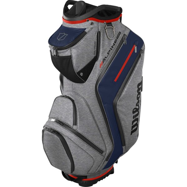 Wilson Alpine Dry Cart Bag - Grey/navy/red