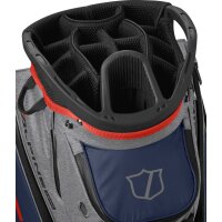 Wilson Alpine Dry Cart Bag - Grey/navy/red