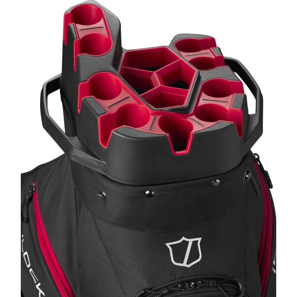 Wilson iLock 4 Cart Bag - Black/red/white
